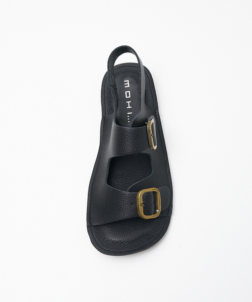 MOHI（モヒ）の「【MOHI】バックストラップ ベルテッド　バックルサンダル（サンダル・レディース・ブラック/オフホワイト・36/37/38）」の9枚目の写真