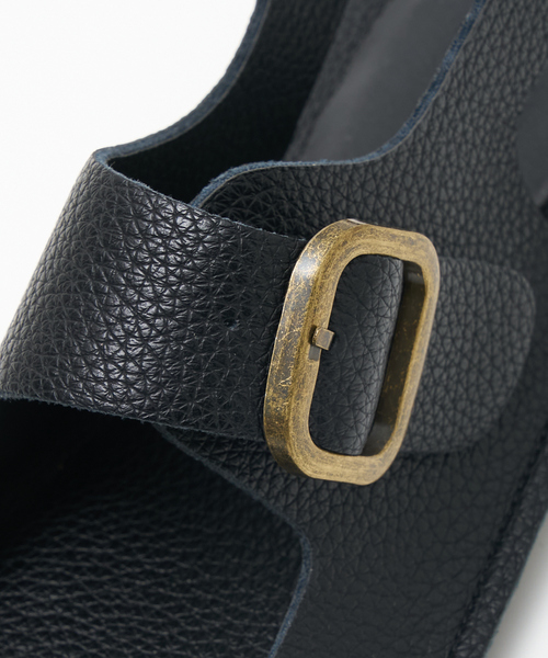 MOHI（モヒ）の「【MOHI】バックストラップ ベルテッド　バックルサンダル（サンダル・レディース・ブラック/オフホワイト・36/37/38）」の12枚目の写真