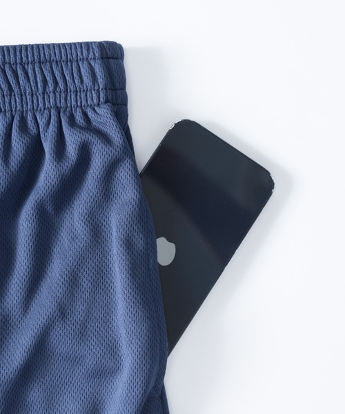 NYLAUS（ナイラス）の「吸汗速乾 総柄プリント ドライメッシュ 半袖Tシャツ / イージーショートパンツ セットアップ（スポーツグッズ・メンズ・チャコール/ネイビー/ブラック/グレー・LL/M/L）」の13枚目の写真