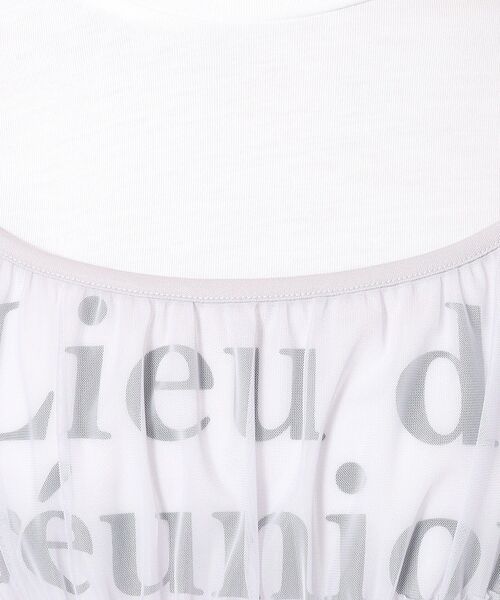 Cutie Blonde(キューティーブロンド)の「◆【2点セット】チュールキャミソール+ロゴTシャツ(Tシャツ/カットソー・レディース・ブラック/ライトグレー・02/03/04)」の16枚目の写真