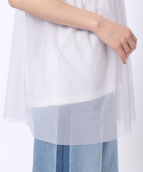 Cutie Blonde(キューティーブロンド)の「◆【2点セット】チュールキャミソール+ロゴTシャツ(Tシャツ/カットソー・レディース・ブラック/ライトグレー・02/03/04)」の22枚目の写真