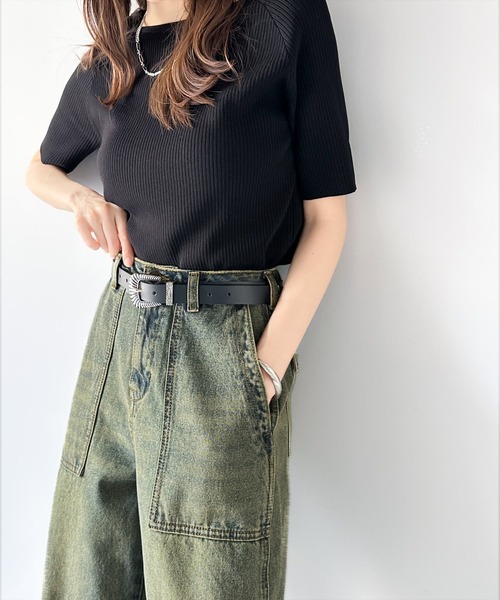 Java(ジャバ)の「《JAVAジャバコラボ》ゆるっと旬なシルエット。ヴィンテージ加工ハイウエストベイカールーズデニムパンツ(デニムパンツ・レディース・その他1/ブルー/ブルー系その他・MEDIUM/SMALL/X-LARGE/LARGE)」の11枚目の写真