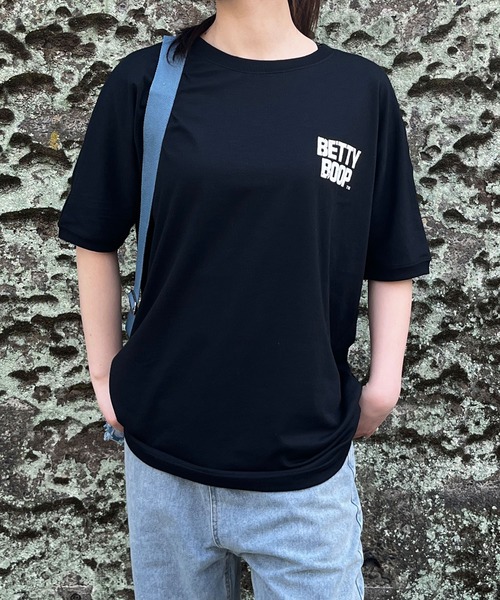 GLAMOROUS JANE(グラマラスジェーン)の「バックプリントBETTTY BOOPビックTシャツ(Tシャツ/カットソー・レディース・モスグリーン/ブラック/オフホワイト・FREE)」の13枚目の写真
