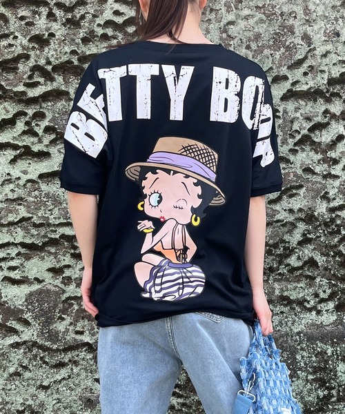GLAMOROUS JANE(グラマラスジェーン)の「バックプリントBETTTY BOOPビックTシャツ(Tシャツ/カットソー・レディース・モスグリーン/ブラック/オフホワイト・FREE)」の15枚目の写真
