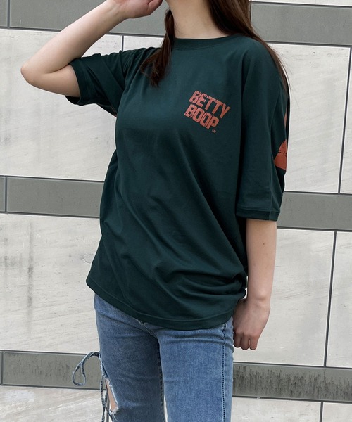 GLAMOROUS JANE(グラマラスジェーン)の「バックプリントBETTTY BOOPビックTシャツ(Tシャツ/カットソー・レディース・モスグリーン/ブラック/オフホワイト・FREE)」の21枚目の写真