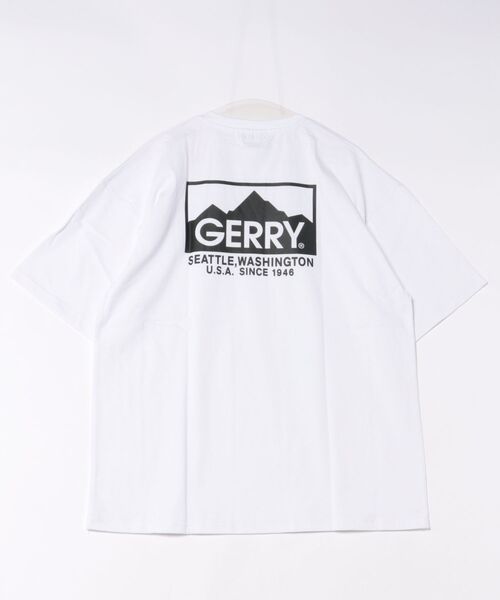 GERRY(ジェリー)の「【GERRY】別注 バックプリント/ワンポイント 刺しゅう 半袖Tシャツ(Tシャツ/カットソー・メンズ・ホワイト/ブラック系1/パープル系1/グレー系1/パープル/ブラック系/ブルー系/カーキ系/ブルー系1/カーキ系1/ブラック/カーキ/ホワイト系/ホワイト系1/ブルー/グレー/パープル系/グレー系/カーキ系2/ブラック系2/パープル系2/ブルー系2/グレー系3/グレー系2/ホワイト系2/ホワイト系3/ブラック系3/パープル系3/カーキ系3/ブルー系3/ホワイト系4/ホワイト系6/ブラック系4/ホワイト系5/ブラック系8/ホワイト系7/ブラック系6/ブラック系5/ホワイト系8/ブラック系7・SMALL/MEDIUM/LARGE/X-LARGE)」の6枚目の写真