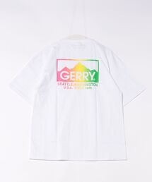 【GERRY】別注 バックプリント/ワンポイント 刺しゅう 半袖Tシャツ