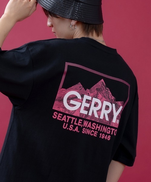 GERRY（ジェリー）の「【GERRY】別注 バックプリント/ワンポイント 刺しゅう 半袖Tシャツ（Tシャツ/カットソー・メンズ・ホワイト/ブラック系1/パープル系1/グレー系1/パープル/ブラック系/ブルー系/カーキ系/ブルー系1/カーキ系1/ブラック/カーキ/ホワイト系/ホワイト系1/ブルー/グレー/パープル系/グレー系/カーキ系2/ブラック系2/パープル系2/ブルー系2/グレー系3/グレー系2/ホワイト系2/ホワイト系3/ブラック系3/パープル系3/カーキ系3/ブルー系3・SMALL/MEDIUM/LARGE/X-LARGE）」の10枚目の写真