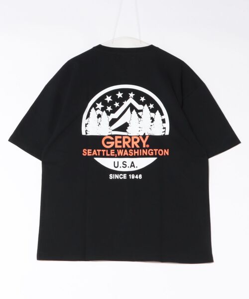 GERRY(ジェリー)の「【GERRY】別注 バックプリント/ワンポイント 刺しゅう 半袖Tシャツ(Tシャツ/カットソー・メンズ・ホワイト/ブラック系1/パープル系1/グレー系1/パープル/ブラック系/ブルー系/カーキ系/ブルー系1/カーキ系1/ブラック/カーキ/ホワイト系/ホワイト系1/ブルー/グレー/パープル系/グレー系/カーキ系2/ブラック系2/パープル系2/ブルー系2/グレー系3/グレー系2/ホワイト系2/ホワイト系3/ブラック系3/パープル系3/カーキ系3/ブルー系3/ホワイト系4/ホワイト系6/ブラック系4/ホワイト系5/ブラック系8/ホワイト系7/ブラック系6/ブラック系5/ホワイト系8/ブラック系7・SMALL/MEDIUM/LARGE/X-LARGE)」の19枚目の写真