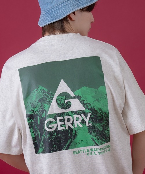 GERRY（ジェリー）の「【GERRY】別注 バックプリント/ワンポイント 刺しゅう 半袖Tシャツ（Tシャツ/カットソー・メンズ・ホワイト/ブラック系1/パープル系1/グレー系1/パープル/ブラック系/ブルー系/カーキ系/ブルー系1/カーキ系1/ブラック/カーキ/ホワイト系/ホワイト系1/ブルー/グレー/パープル系/グレー系/カーキ系2/ブラック系2/パープル系2/ブルー系2/グレー系3/グレー系2/ホワイト系2/ホワイト系3/ブラック系3/パープル系3/カーキ系3/ブルー系3・SMALL/MEDIUM/LARGE/X-LARGE）」の16枚目の写真