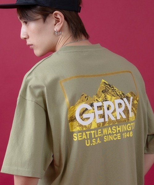 GERRY（ジェリー）の「【GERRY】別注 バックプリント/ワンポイント 刺しゅう 半袖Tシャツ（Tシャツ/カットソー・メンズ・ホワイト/ブラック系1/パープル系1/グレー系1/パープル/ブラック系/ブルー系/カーキ系/ブルー系1/カーキ系1/ブラック/カーキ/ホワイト系/ホワイト系1/ブルー/グレー/パープル系/グレー系/カーキ系2/ブラック系2/パープル系2/ブルー系2/グレー系3/グレー系2/ホワイト系2/ホワイト系3/ブラック系3/パープル系3/カーキ系3/ブルー系3・SMALL/MEDIUM/LARGE/X-LARGE）」の20枚目の写真