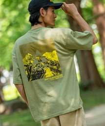 【GERRY】別注 バックプリント/ワンポイント 刺しゅう 半袖Tシャツ