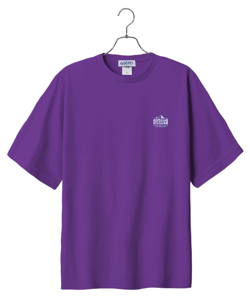 Tシャツ/カットソー（パープル/紫色系・バックプリント）ファッション