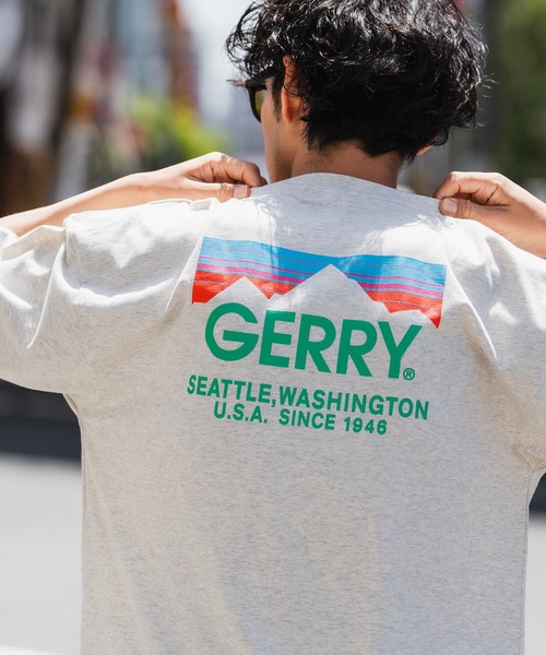 GERRY（ジェリー）の「【GERRY】別注 バックプリント/ワンポイント 刺しゅう 半袖Tシャツ（Tシャツ/カットソー・メンズ・ホワイト/ブラック系1/パープル系1/グレー系1/パープル/ブラック系/ブルー系/カーキ系/ブルー系1/カーキ系1/ブラック/カーキ/ホワイト系/ホワイト系1/ブルー/グレー/パープル系/グレー系/カーキ系2/ブラック系2/パープル系2/ブルー系2/グレー系3/グレー系2/ホワイト系2/ホワイト系3/ブラック系3/パープル系3/カーキ系3/ブルー系3・SMALL/MEDIUM/LARGE/X-LARGE）」の12枚目の写真