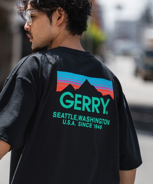 GERRY（ジェリー）の「【GERRY】別注 バックプリント/ワンポイント 刺しゅう 半袖Tシャツ（Tシャツ/カットソー・メンズ・ホワイト/ブラック系1/パープル系1/グレー系1/パープル/ブラック系/ブルー系/カーキ系/ブルー系1/カーキ系1/ブラック/カーキ/ホワイト系/ホワイト系1/ブルー/グレー/パープル系/グレー系/カーキ系2/ブラック系2/パープル系2/ブルー系2/グレー系3/グレー系2/ホワイト系2/ホワイト系3/ブラック系3/パープル系3/カーキ系3/ブルー系3・SMALL/MEDIUM/LARGE/X-LARGE）」の7枚目の写真
