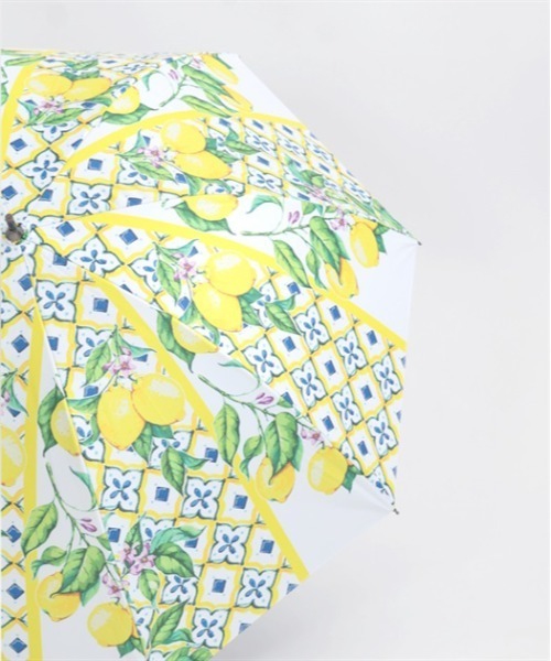 axes femme（アクシーズファム）の「レモン柄ＵＶショート傘（長傘・レディース・ホワイト・FREE）」の6枚目の写真