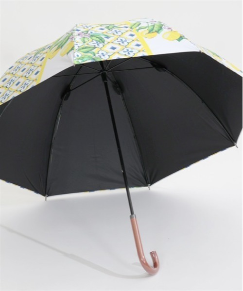 axes femme（アクシーズファム）の「レモン柄ＵＶショート傘（長傘・レディース・ホワイト・FREE）」の8枚目の写真