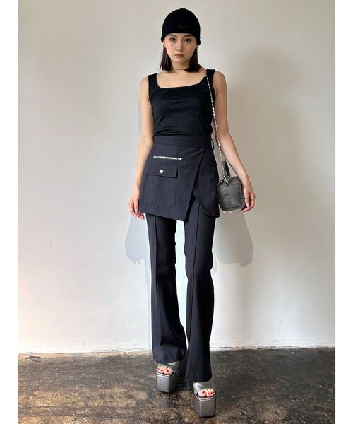 EMODA(エモダ)の「ボックスリブタンクトップ(タンクトップ・レディース・ホワイト/ブルー/グレー/ブラック・FREE)」の20枚目の写真