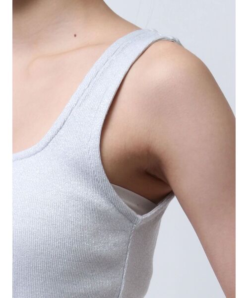 EMODA(エモダ)の「ボックスリブタンクトップ(タンクトップ・レディース・ホワイト/ブルー/グレー/ブラック・FREE)」の7枚目の写真