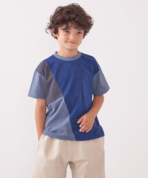 SHIPS any | SHIPS any: パッチワーク デザイン Tシャツ<KIDS>◇(Tシャツ/カットソー)