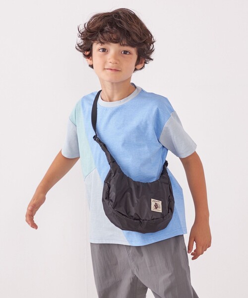 SHIPS any（シップス エニィ）の「SHIPS any: パッチワーク デザイン Tシャツ<KIDS>◇（Tシャツ/カットソー・キッズ・ネイビー/ベージュ/ライトブルー・S(110-120㎝)/L(140-150㎝)/M(125-135㎝)）」の2枚目の写真