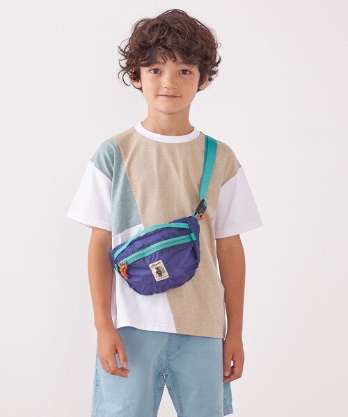 SHIPS any（シップス エニィ）の「SHIPS any: パッチワーク デザイン Tシャツ<KIDS>◇（Tシャツ/カットソー・キッズ・ネイビー/ベージュ/ライトブルー・S(110-120㎝)/L(140-150㎝)/M(125-135㎝)）」の8枚目の写真