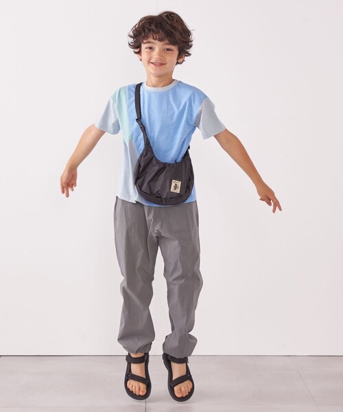 SHIPS any（シップス エニィ）の「SHIPS any: パッチワーク デザイン Tシャツ<KIDS>◇（Tシャツ/カットソー・キッズ・ネイビー/ベージュ/ライトブルー・S(110-120㎝)/L(140-150㎝)/M(125-135㎝)）」の9枚目の写真