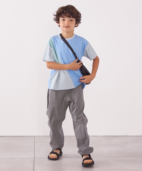 SHIPS any（シップス エニィ）の「SHIPS any: パッチワーク デザイン Tシャツ<KIDS>◇（Tシャツ/カットソー・キッズ・ネイビー/ベージュ/ライトブルー・S(110-120㎝)/L(140-150㎝)/M(125-135㎝)）」の11枚目の写真