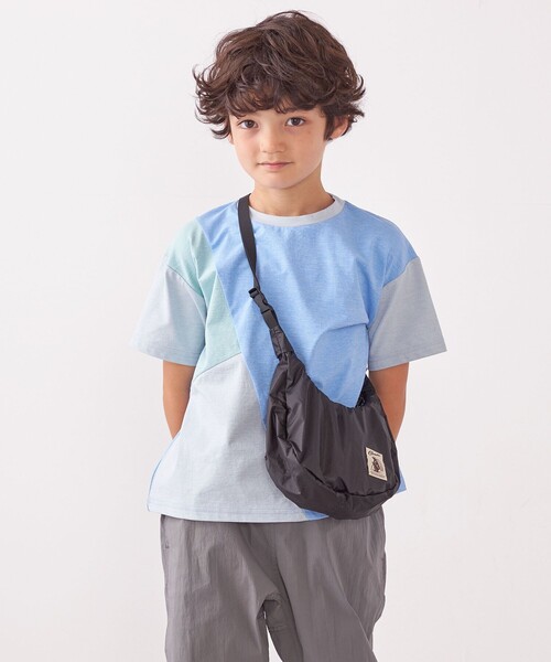 SHIPS any（シップス エニィ）の「SHIPS any: パッチワーク デザイン Tシャツ<KIDS>◇（Tシャツ/カットソー・キッズ・ネイビー/ベージュ/ライトブルー・S(110-120㎝)/L(140-150㎝)/M(125-135㎝)）」の12枚目の写真