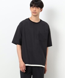 ファンクショナル リネンライク 布帛Tシャツ