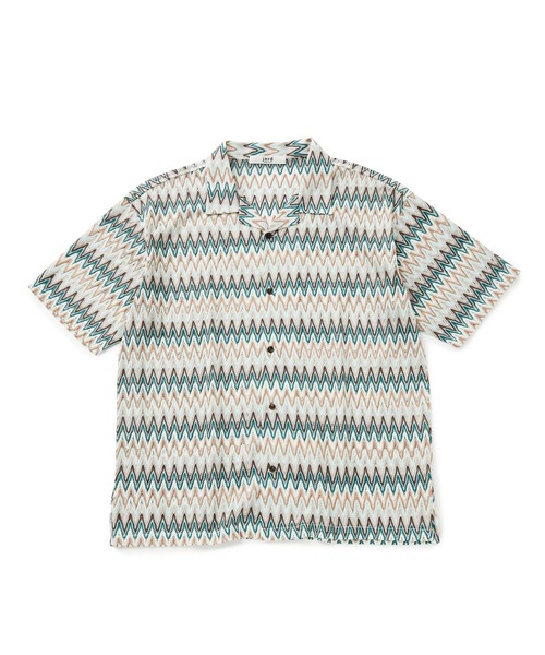  j.n.r.d（ジェー・エヌ・アール・ディー）の「j.n.r.d/バルファレース幾何学柄シャツ（シャツ/ブラウス・メンズ・ベージュ/オレンジ/チャコールグレー・L/LL/M）」の10枚目の写真