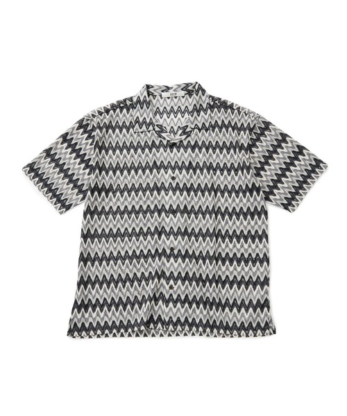  j.n.r.d（ジェー・エヌ・アール・ディー）の「j.n.r.d/バルファレース幾何学柄シャツ（シャツ/ブラウス・メンズ・ベージュ/オレンジ/チャコールグレー・L/LL/M）」の8枚目の写真