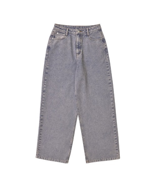 Re:EDIT（リエディ）の「[話題！オーバーダイデニム][低身長/高身長/大きいサイズ有]オーバーダイルーズデニムパンツ（デニムパンツ・レディース・ブルー/ピンク・SHORT/SMALL/MEDIUM/TALL/LARGE/X-LARGE）」の2枚目の写真