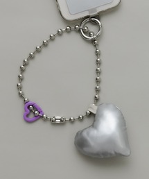 SMELLY | ハートボールチェーンリングストラップ(キーホルダー)