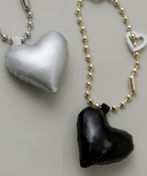 SMELLY（スメリー）の「ハートボールチェーンリングストラップ（キーホルダー・レディース・シルバー系その他/ブラック系その他・-）」の10枚目の写真