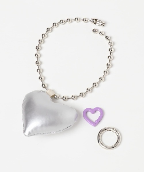 SMELLY（スメリー）の「ハートボールチェーンリングストラップ（キーホルダー・レディース・シルバー系その他/ブラック系その他・-）」の15枚目の写真