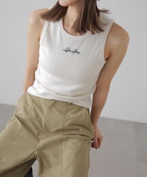 FREE'S MART | ◆ロゴ刺繍テレコタンクトップ(タンクトップ)