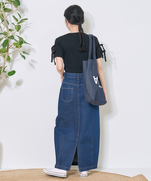 FREAK'S STORE（フリークスストア）の「アーミーフライス リボンTシャツ（Tシャツ/カットソー・レディース・オフホワイト/ベージュ/ブラック・ﾌﾘ-）」の13枚目の写真