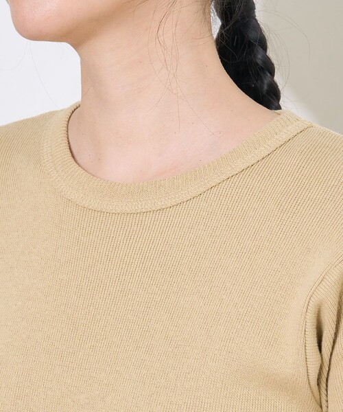 FREAK'S STORE（フリークスストア）の「アーミーフライス リボンTシャツ（Tシャツ/カットソー・レディース・オフホワイト/ベージュ/ブラック・ﾌﾘ-）」の20枚目の写真