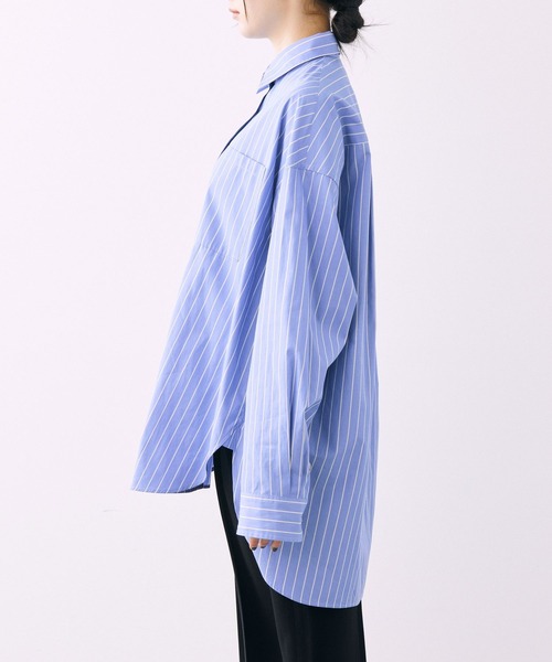 美品　バビロン　BABYLONE ストライプビッグシャツ 楽天市場】【SALE／30%OFF】ストライプBIGシャツ BABYLONE
