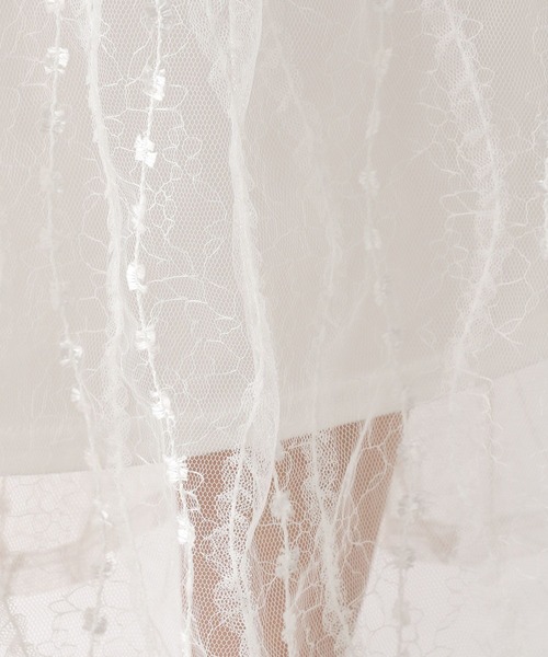 LEPSIM（レプシィム）の「レースフレアスカート　127628（スカート・レディース・ブラック/オフホワイト・FREE）」の15枚目の写真