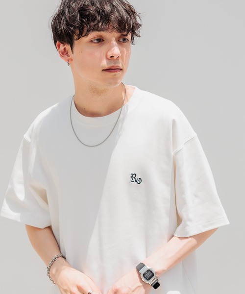 RAGEBLUE（レイジブルー）の「スムースフラワーフォトプリント/オーバーTシャツ（Tシャツ/カットソー・メンズ・ライトブルー/ブラック/ホワイト・LARGE/MEDIUM/SMALL）」の10枚目の写真