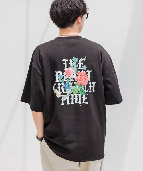 RAGEBLUE（レイジブルー）の「スムースフラワーフォトプリント/オーバーTシャツ（Tシャツ/カットソー・メンズ・ライトブルー/ブラック/ホワイト・LARGE/MEDIUM/SMALL）」の16枚目の写真