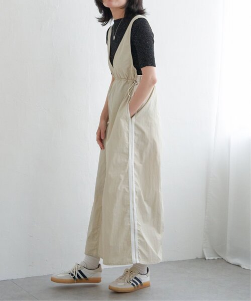 VENCEEXCHANGE（ヴァンスエクスチェンジ）の「ナイロンサイドラインジャンスカ（ジャンパースカート・レディース・ネイビー/ベージュ/カーキ・FREE）」の18枚目の写真