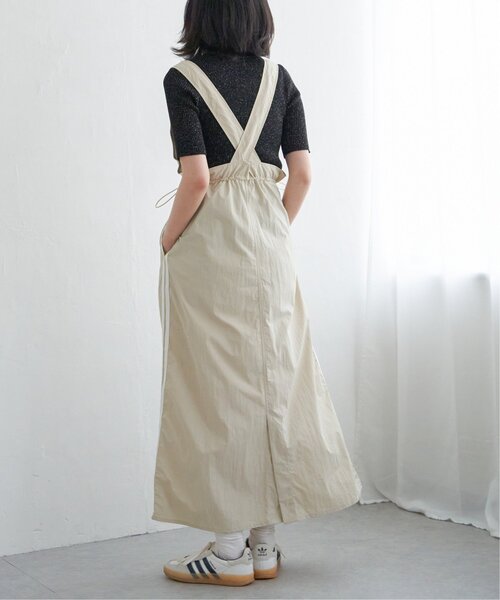 VENCEEXCHANGE（ヴァンスエクスチェンジ）の「ナイロンサイドラインジャンスカ（ジャンパースカート・レディース・ネイビー/ベージュ/カーキ・FREE）」の17枚目の写真