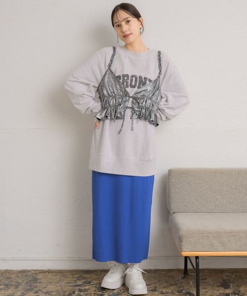 RETRO GIRL（レトロガール）の「リボンショートビスチェ（キャミソール・レディース・シルバー/ブラック/ゴールド・FREE）」の6枚目の写真