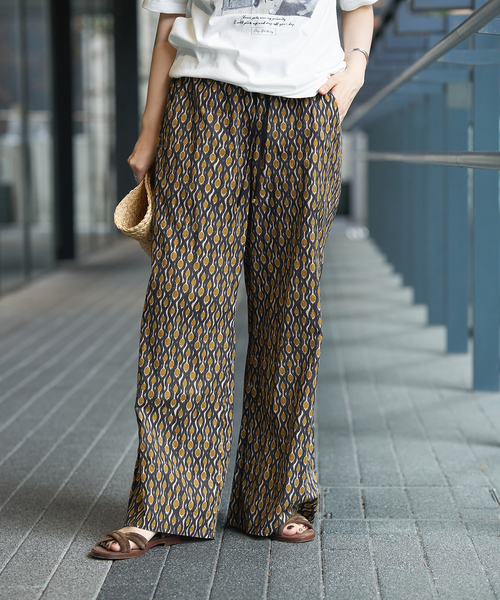 美品 イエナ Deveaux プリントイージーパンツ IENA サイズ38 DEVEAUXイージーパンツ（その他パンツ）｜IENA（イエナ）の通販