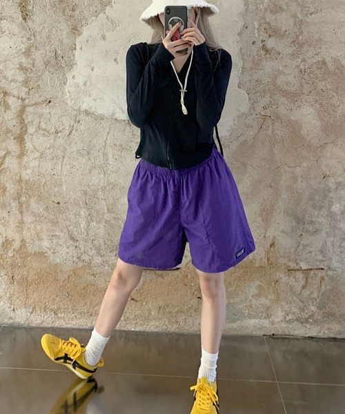 gossip！ロサンゼルス（ゴシップロサンゼルス）の「ビビッドカラー カジュアルショートパンツ（その他パンツ・レディース・ピンク/パープル/ターコイズブルー・FREE）」の2枚目の写真