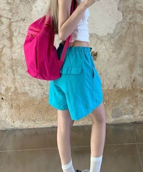 gossip！ロサンゼルス（ゴシップロサンゼルス）の「ビビッドカラー カジュアルショートパンツ（その他パンツ・レディース・ピンク/パープル/ターコイズブルー・FREE）」の5枚目の写真