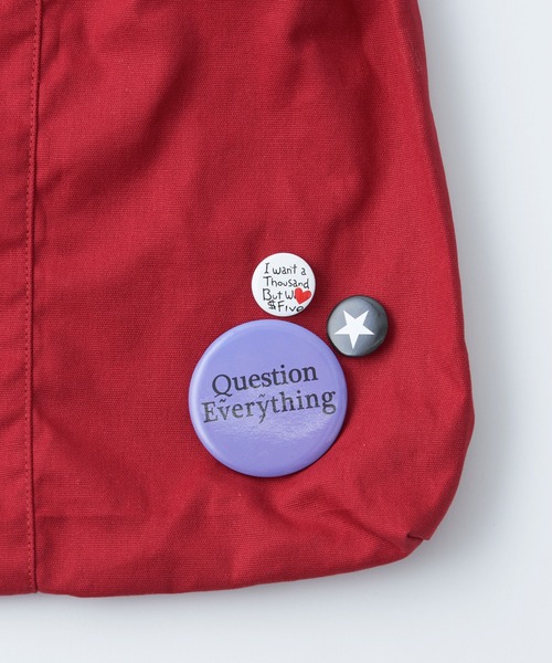 CIAOPANIC TYPY（チャオパニックティピー）の「【UNISEX】キャンバス缶バッチ付きショルダーバッグ（ショルダーバッグ・メンズ・ブラック/レッド/ネイビー・ONE SIZE）」の21枚目の写真